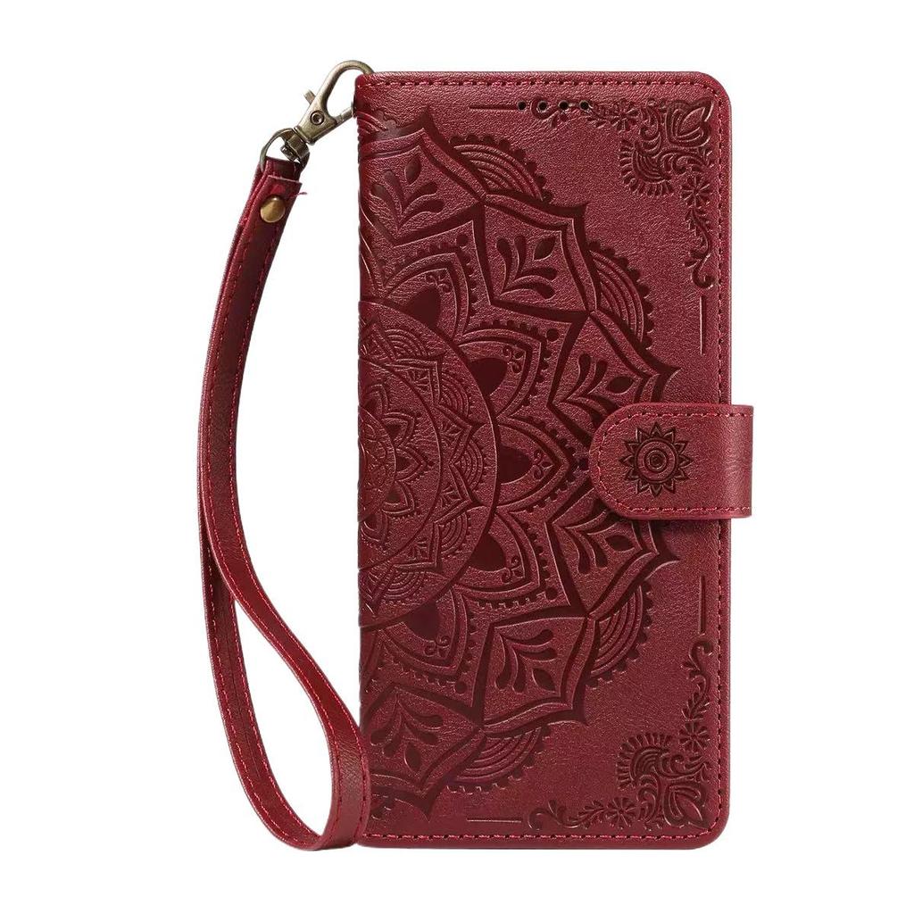 Compatible with Google Pixel 11 Pro XL Embossed Mandala Flip Case with Card Slot