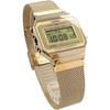 Casio Vintage Series A700WMG-9A Digital Watch Metal Mesh Band Gold Unisex