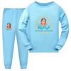 5555 Kinder Mädchen Nastya Aufdruck Langarm T-Shirt Hose Pyjama Nachtwäsche Schlafanzug Sets