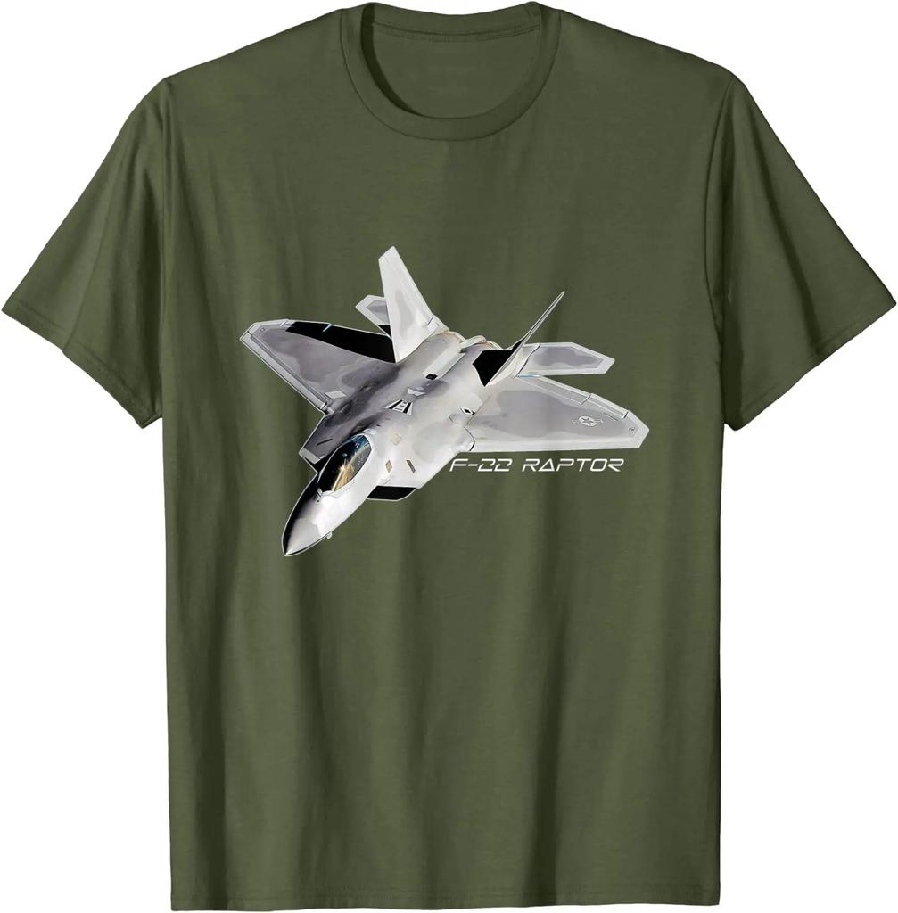 F22 Raptor Stealth Tactical Fighter Aircraft T Shirt New 100 Cotton Short Sleeve ONeck Tshirt Casual Clothing Unisexs Top