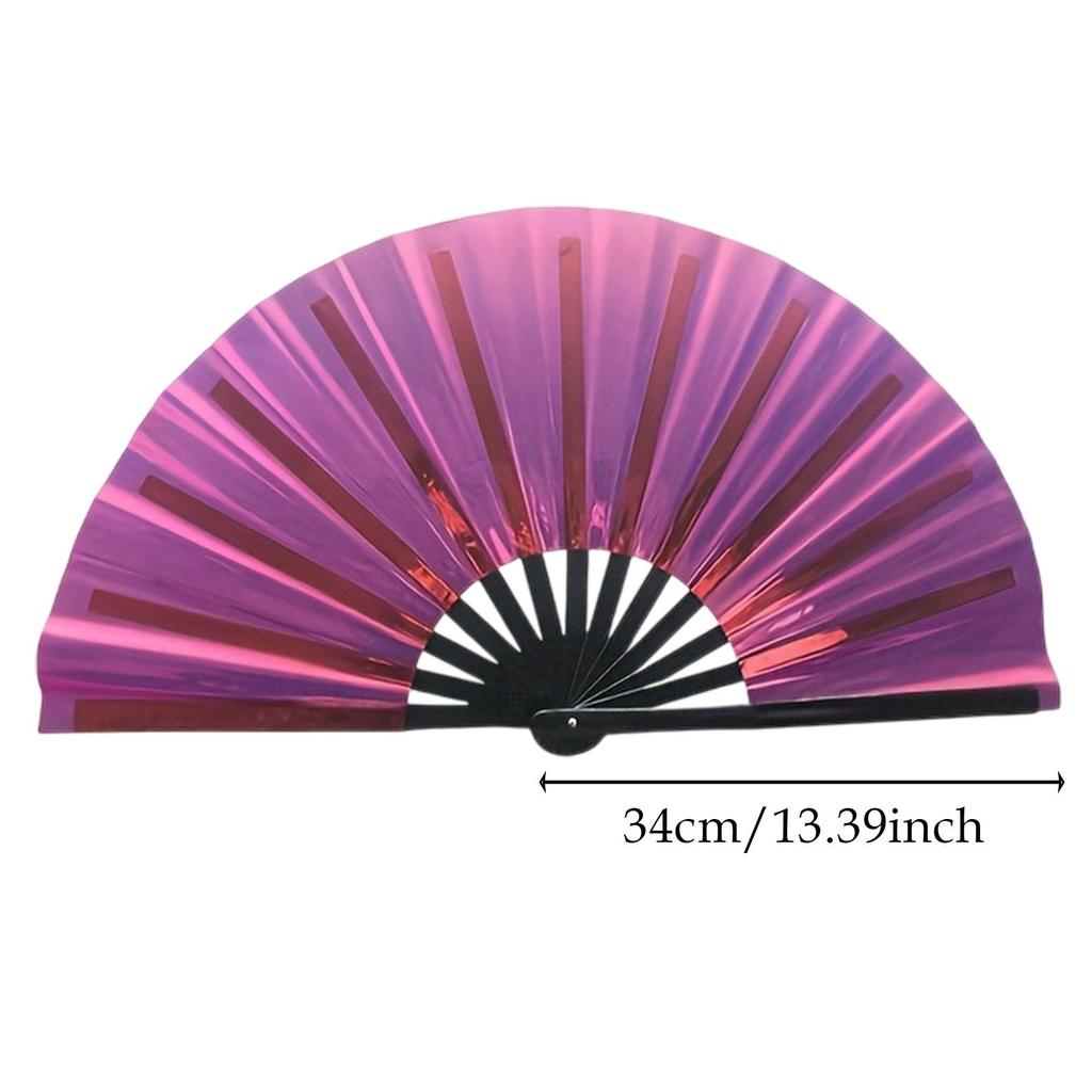 Folding Popping Fan Multifunction Decoration for Festival Line Dancing Party