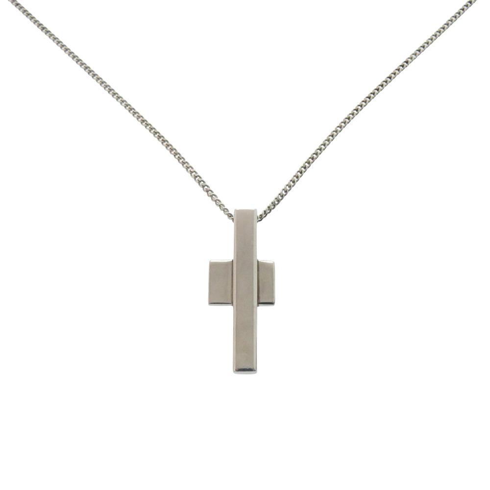 Used AUTHENTIC GUCCI Cross motifNecklace Silver Silver925