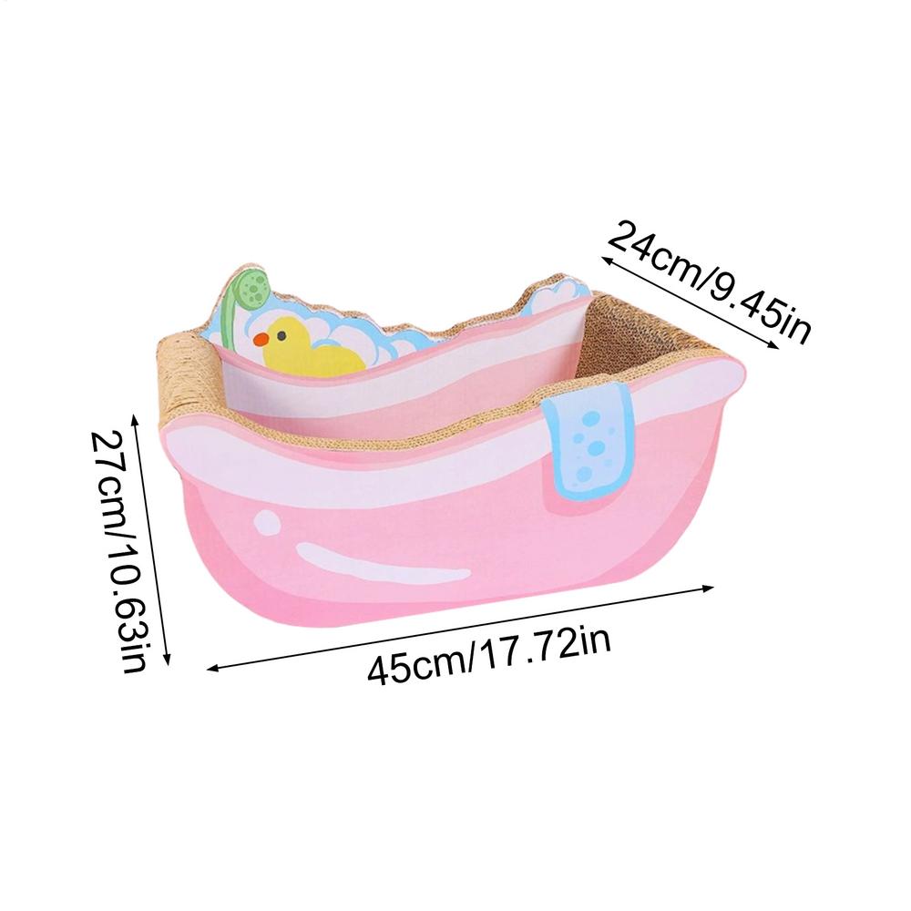 

Small Cat Bed Cute With Scratching Board Corrugated Paper Cute Cat Bed For Kitten Puppy Small Dog Pet Home Decor Living Room рожевий