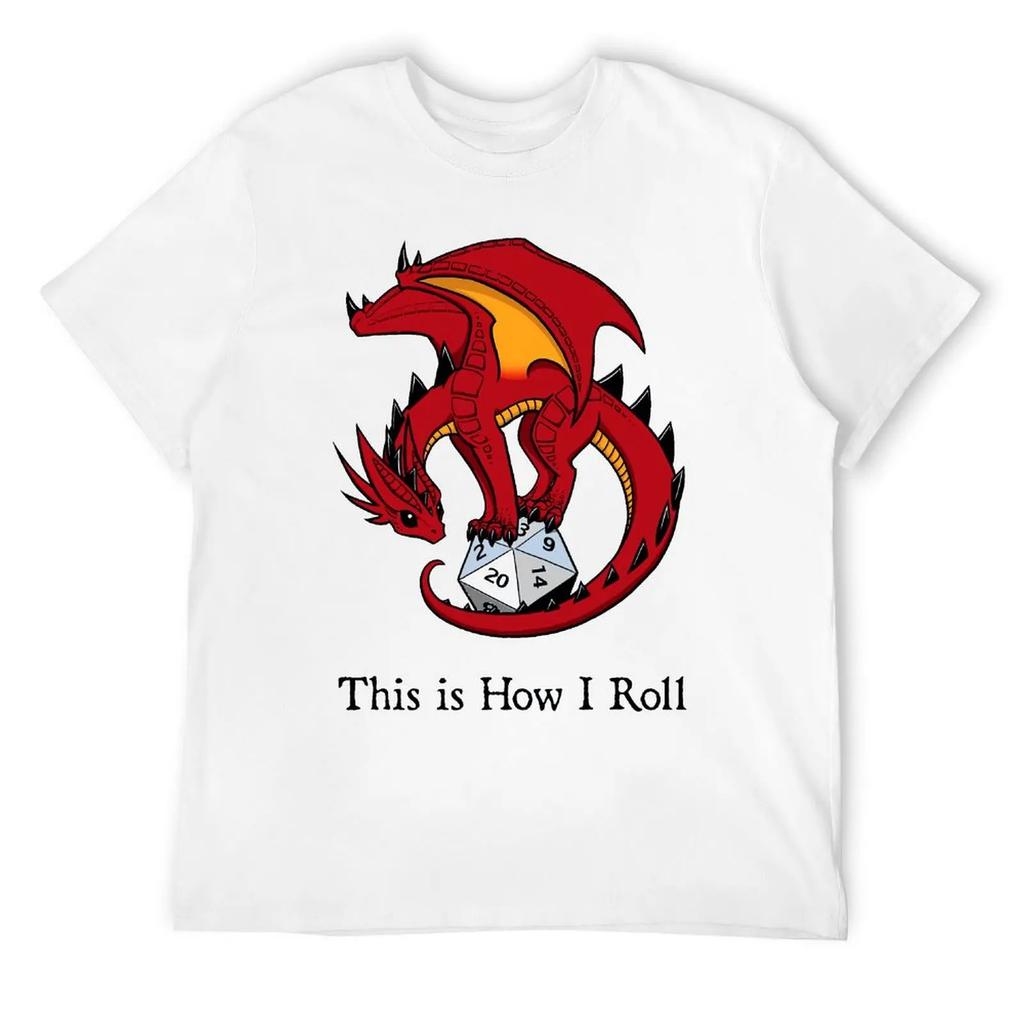 Dice Dragon Classic For Sale T-shirt Fresh Campaign  Joke Tees Cute Aactivity Competition USA Size
