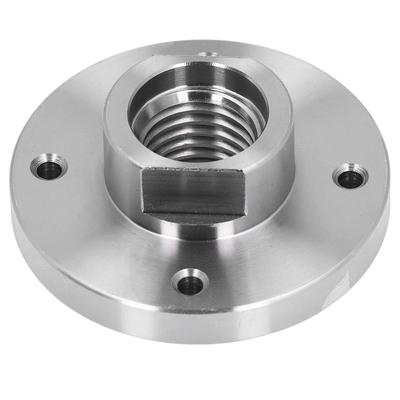 3in Lathe Faceplate Alloy Steel Wood Lathe Face Plate with 4 Screw Holes for 1in X 8TPI Spindle