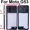 Middle Housing Frame For Motorola Moto G53 G73 Middle Frame Without Lens Frame No Side Button Cover Bezel Panel Flex Cable Parts
