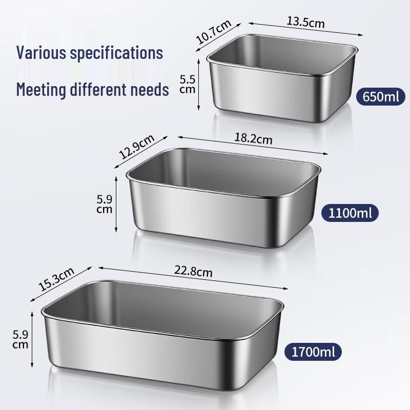 Stainless Steel Food Storage Container Set