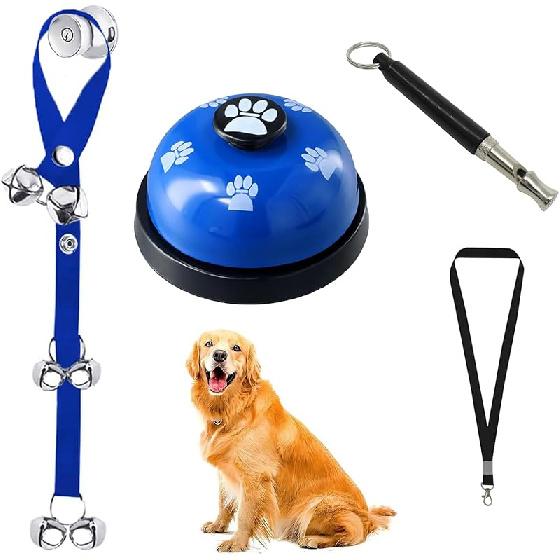 GKYZBB 3 Pack Dog Doorbells, Pet Training Bells for Go Outside Potty Training and Communication Device Large Loud Dog Bell Cat Puppy Interactive Toys