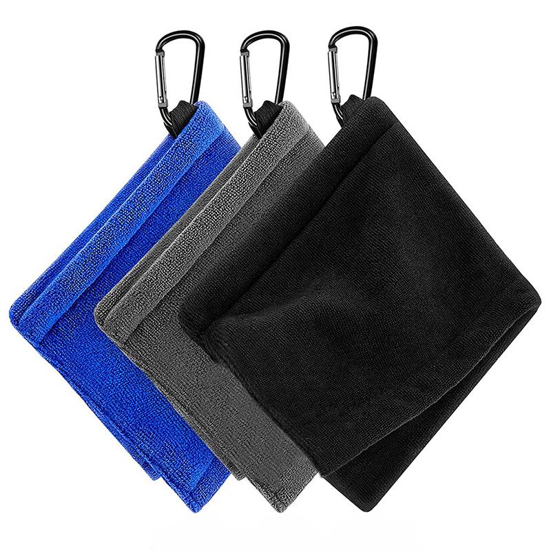 Durable Golf Accessory for Enhanced Game Performance Golf Ball Cleaning Towel Wipes Outdoor Waist Hanging Sport Club Cloths