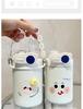 Cute Cartoon Coffee Thermos Cup with Double Spout, Straw, and 316 Stainless Steel - Ideal for Girls