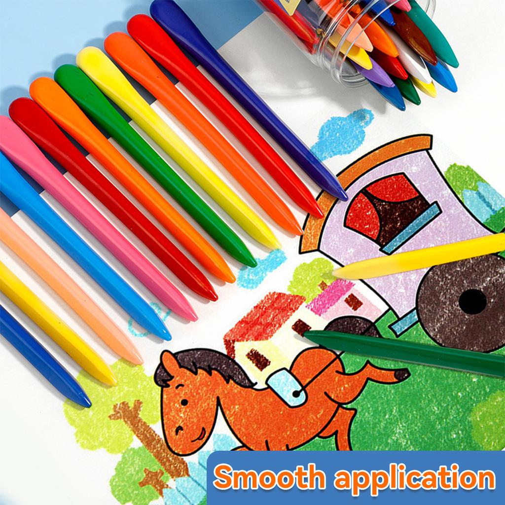 Kawaii crayon set/12-36 colors/Double-headed plastic crayons/Student oil pastels/Kindergarten baby brushes/Art stationery