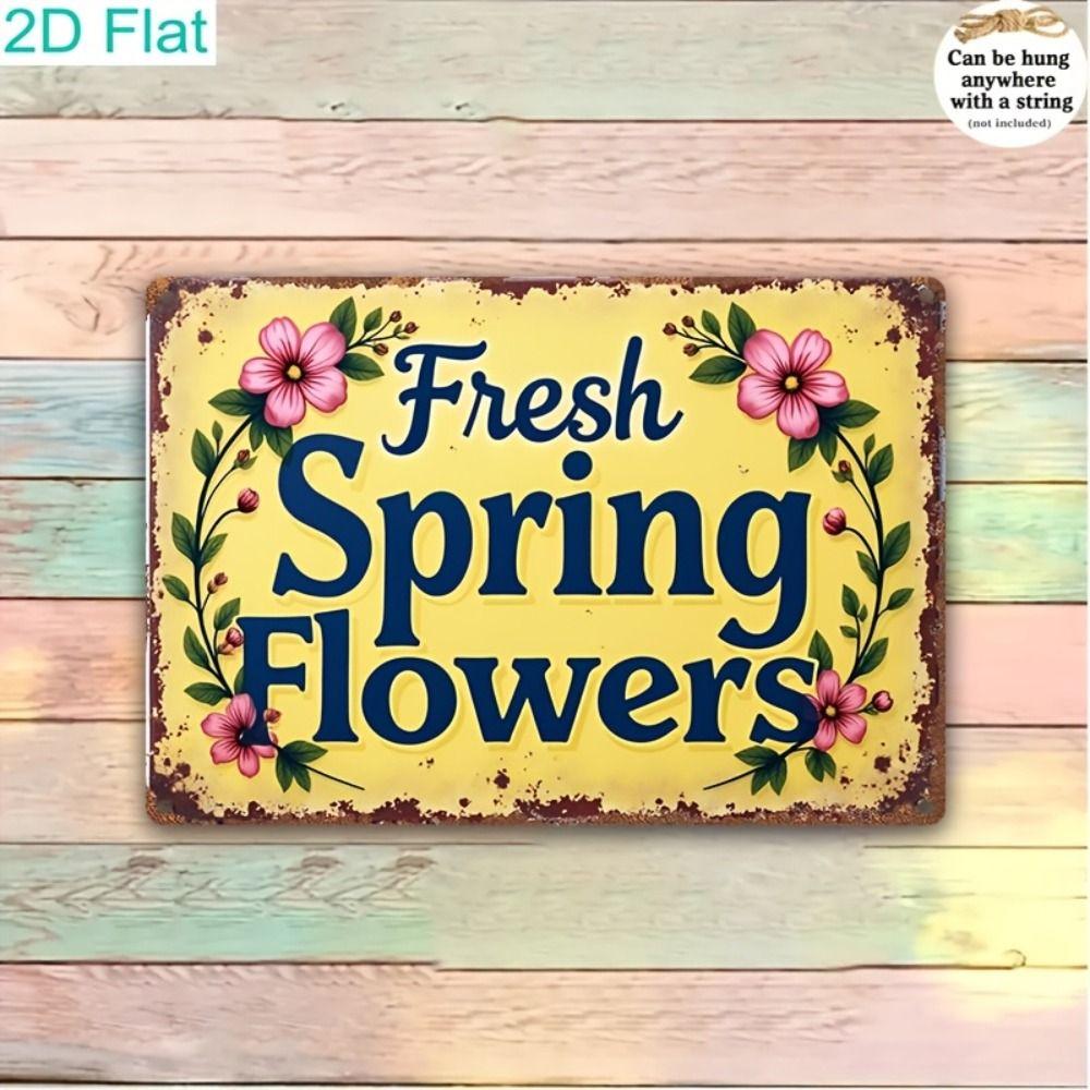 Vintage Metal Tin Sign Easter Bunny with Eggs Wall Decor Home Kitchen 20x30cm