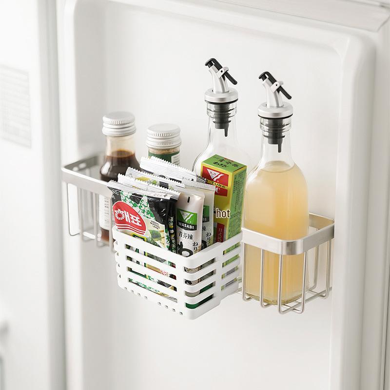 Multi-functional Retractable Hanging Basket for Refrigerator, Door, or Wall-mounted Storage