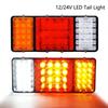 IP68 Waterproof 12V 24V LED Truck Trailer Tail Light Assembly Turn Signal Brake Reverse Light For Lorry Tractor