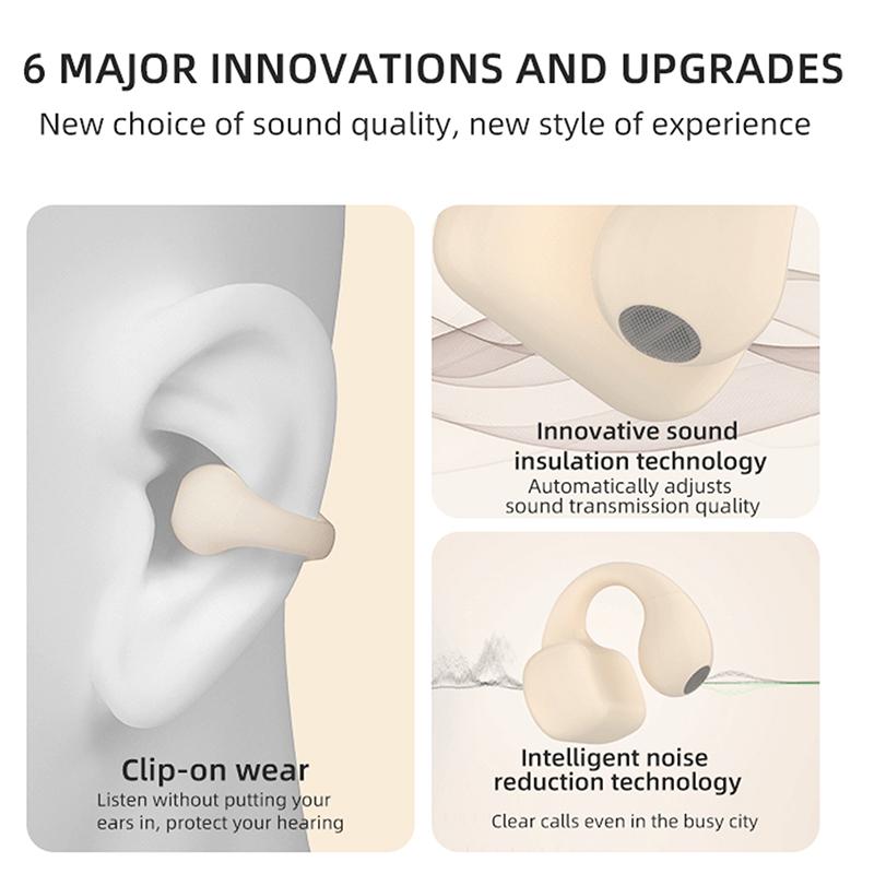 The  Air7 Ear Clip Bluetooth Headset High-Power Single-Ear Wireless Gaming Headset The Ear Concept Bone Conduction