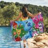 Cartoon B-Blues C-Clues and You Towel Quick Drying Beach Towels Are Suitable For Swimming Pools Camping Yoga And The Gym