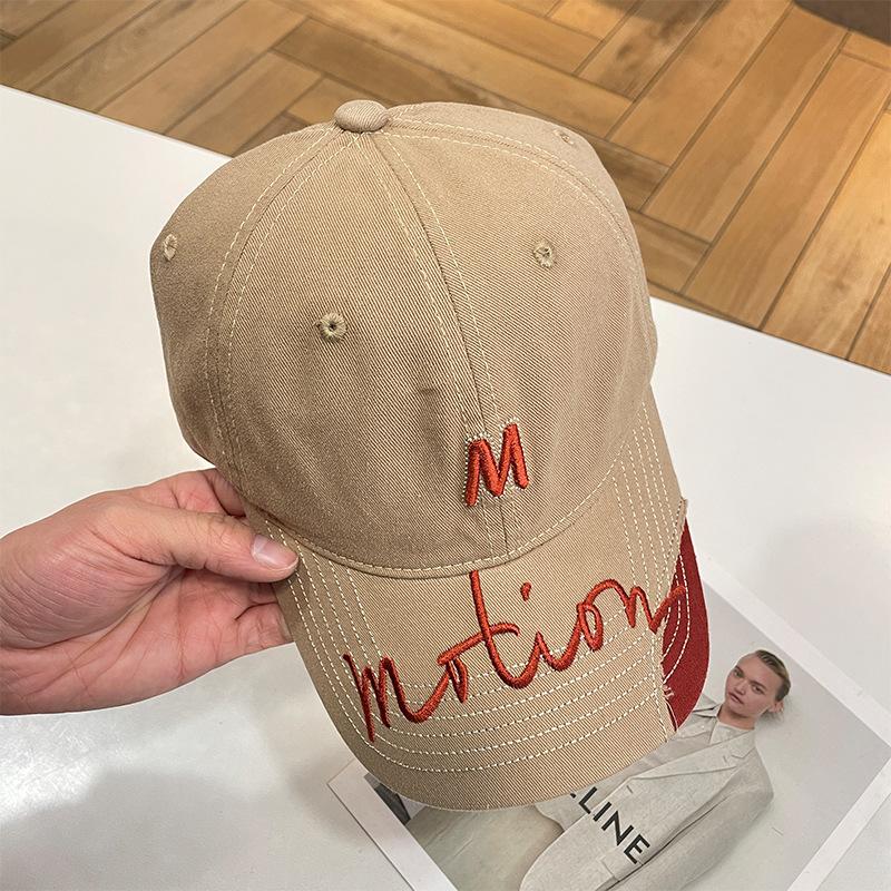 Big head circumference baseball cap women's spring summer hole visor showing face small deep top couple versatile cap