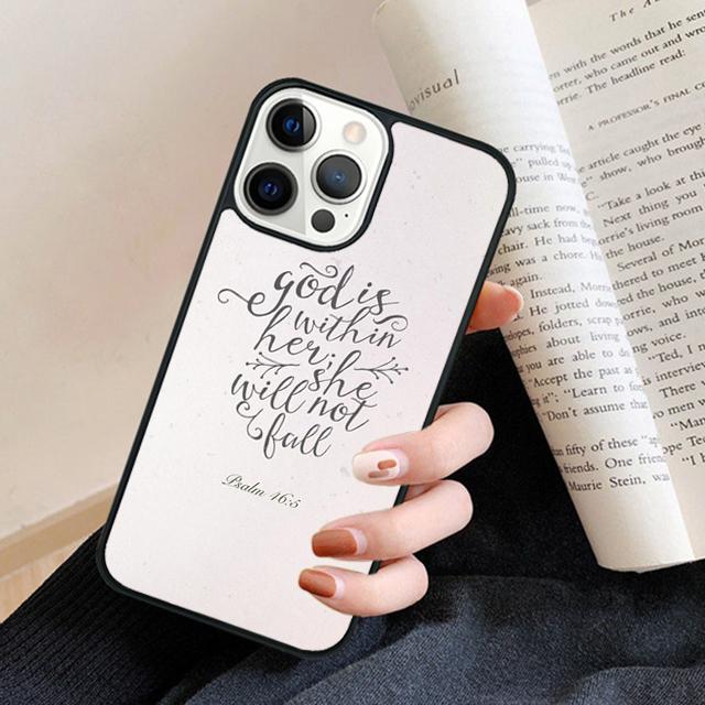 Bible Jesus Christian quotes Phone Case Cover for iPhone 17 Air 16 15 14 13 11 12 Pro Max Plus Fundas Coque