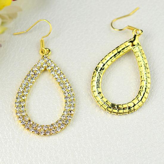 Hoop Earring Decorative Comfortable Exquisite Tear Drop Earrings for Festival