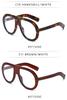 New Women's Large Frame European American Sunglasses - Trendy Goggle Style Fashion with High-End Feel