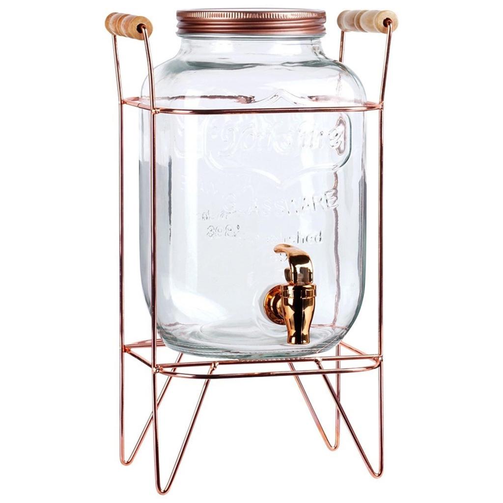 Glass Jar 4.2L For Drinks With Tap And Stand 139602