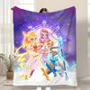 Anime TV L-LoliRock Throw Kid-Friendly Flannel Throw Blanket Soft Warm Anti-Static Washable All Season