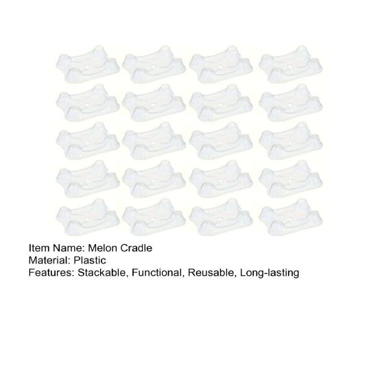 20 Pcs Melon Cradle Stackable Fruit Support Reusable Watermelon Stand Fruit Cradle Prevent Ground Rot for Cantaloupe Strawberry