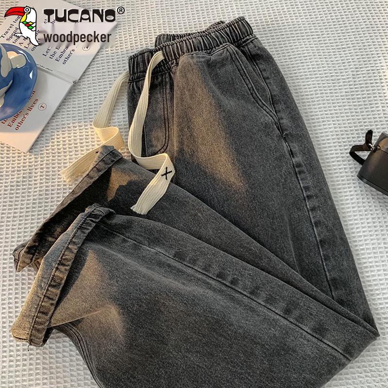 TUCANO Men's Loose Straight Fit Denim Jeans