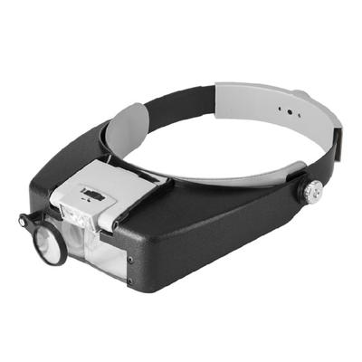 Loupes LED 1,5X 3X 8,5X 10X Loupe à Casque Head-mountedsMagnifier