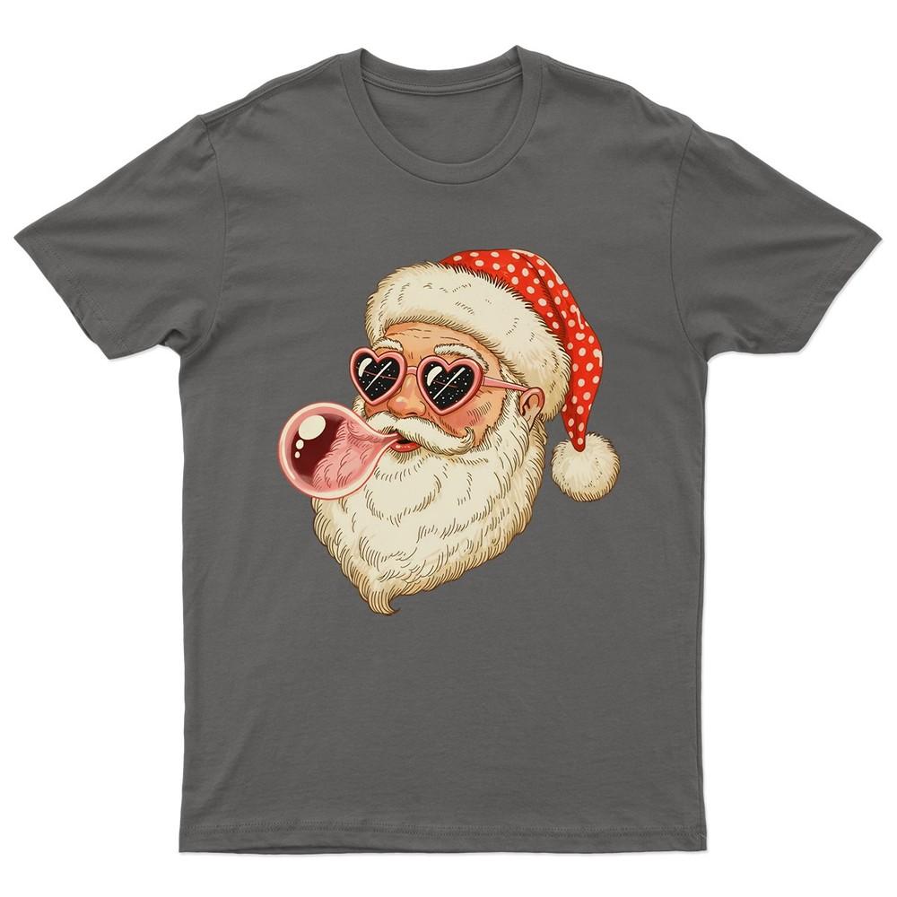 

Cool Santa Claus Heart TShirt Unisex Gift Retro Seasonal Funny Xmas Womens Unisex T-Shirt XXXXL