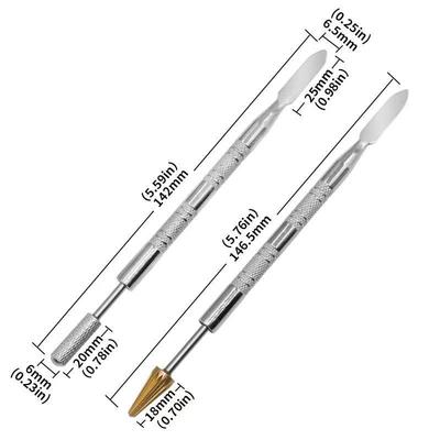 Dual-Use Leather Edge Oil Pen & Roller Tool