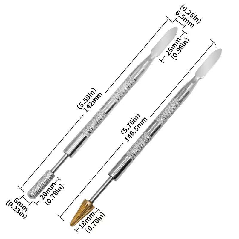 

Dual-Use Leather Edge Oil Pen & Roller Tool Round Tip