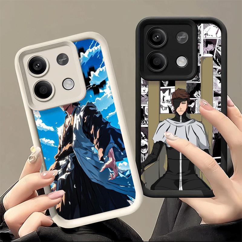 Phone Case for Xiaomi Redmi Note 15 14 13 Pro Plus Bleach Aizen Sousuke Shell 12S 11 11S 11T 5G 14S Soft Silicone Funda