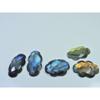 Natural Labradorite Checker Flat Back Cloud Shape Loose Gemstone 05Pcs Lot C-2070