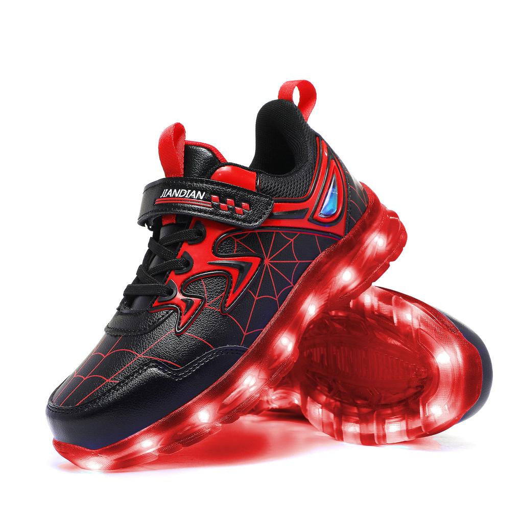 Pantofi Sport pentru Copii LED Încărcare Pantofi cu Lumină Colorată Pantofi Luminoși Pantofi pentru Băieți