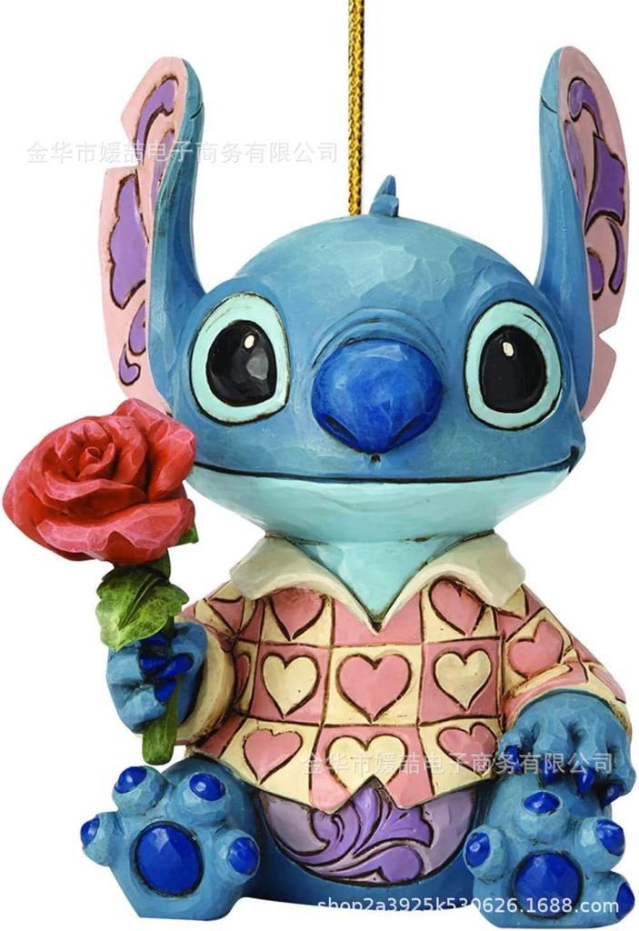 Enchanting Cartoon Anime Stitch Acrylic Pendant Christmas Tree Decoration Diy Crafts