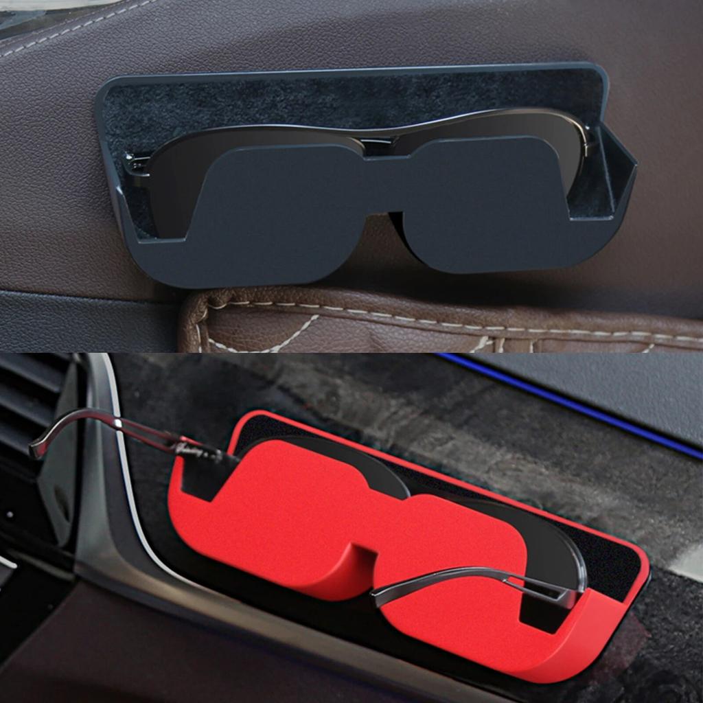 Custodia per Occhiali da Sole per Visiera Auto Portaocchiali da Sole Universale Chiusura Magnetica Organizzatore Accessori Interni Auto