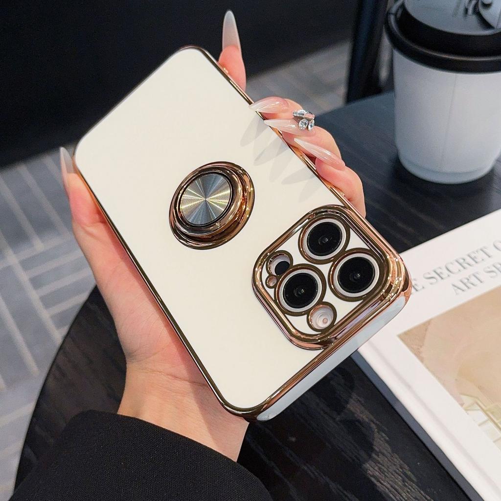 The Apple 16 Phone Case Ring Stand Is Suitable for The IPhone15 High-end Feel 14ProMax Protective Case