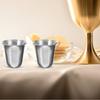 10 Piezas de Acero Inoxidable Tazas Religiosas de Comunión Apilables Ahorro de Espacio Portátiles Metálicas para Ceremonia de Iglesia y Religioso