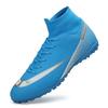 Plus Size Football Shoes Men's High Top Youth Student Competition Training Shoes Artificial Turf Long Spike Basketball Shoes