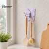 Peel And Stick Wall Hook 4PCS Butterfly Rotating Self Adhesive Hook, 3-Hook 270° Swivel Design, No Drill Mount Storage Hooks, for Hanging Towels Keys