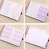 Faux Leather Cover 2024 Planner Notebook 12 Monthly Weekly Agenda Notebook with Elastic Closure Pen Loop Series