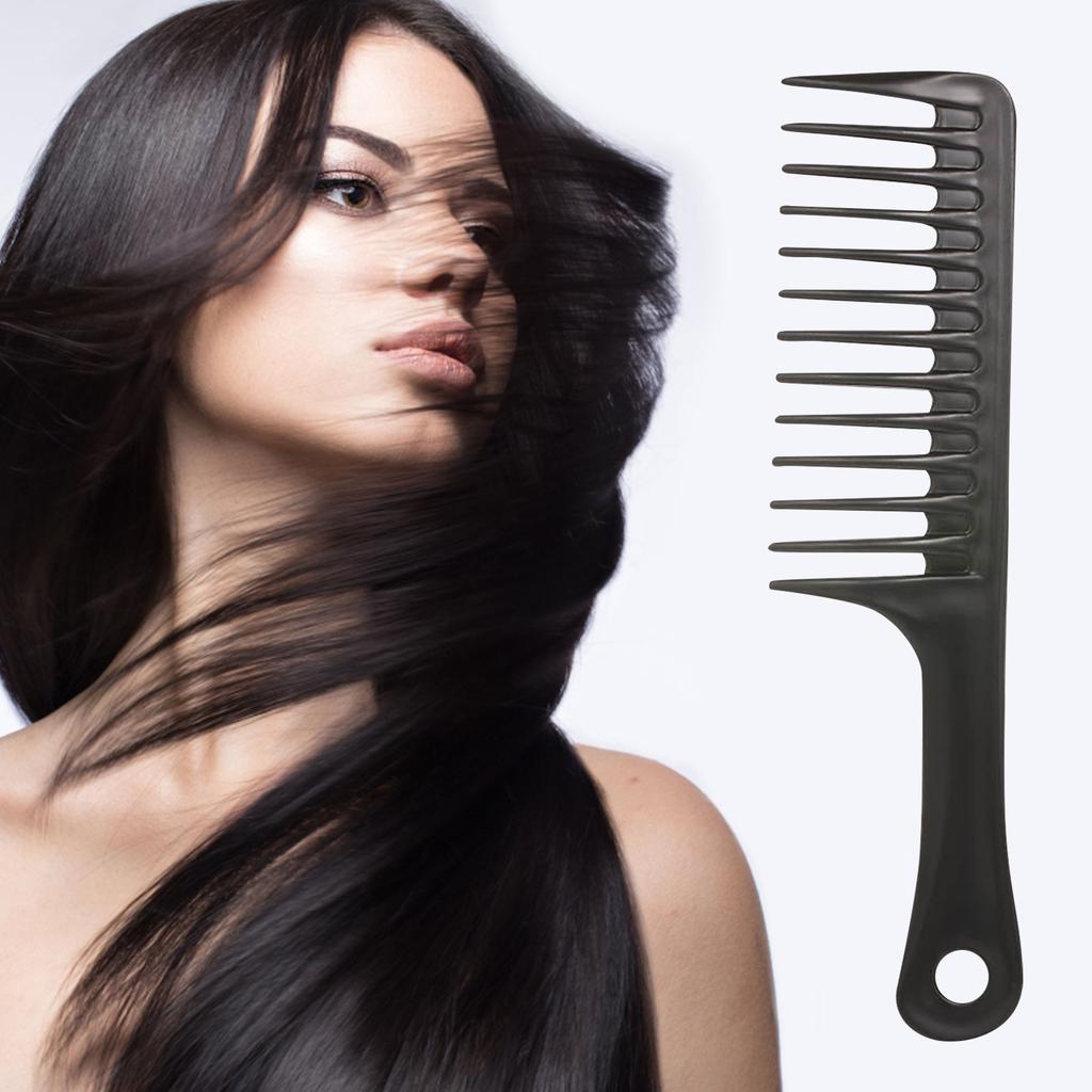 Plastic Wide Tooth Shower Comb -Tangling -Static Technology