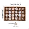 24 Christmas Baubles, Decorative Balls, Pendants, Ornaments, Versatile, Easy to Assemble, for Gifts,