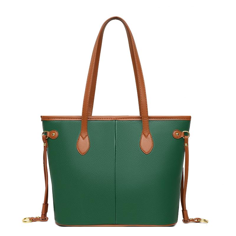 Authentic Leather Women's Crossbody Bags High Quality Simple Tote Bag High Capacity Commuter Bag