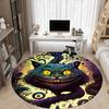 1pc Cat Fantasy Office Round Area Rug, Indoor Mat Suitable For Office, Under Office Chairs Bedroom Living Room Home Decor, Room Deco