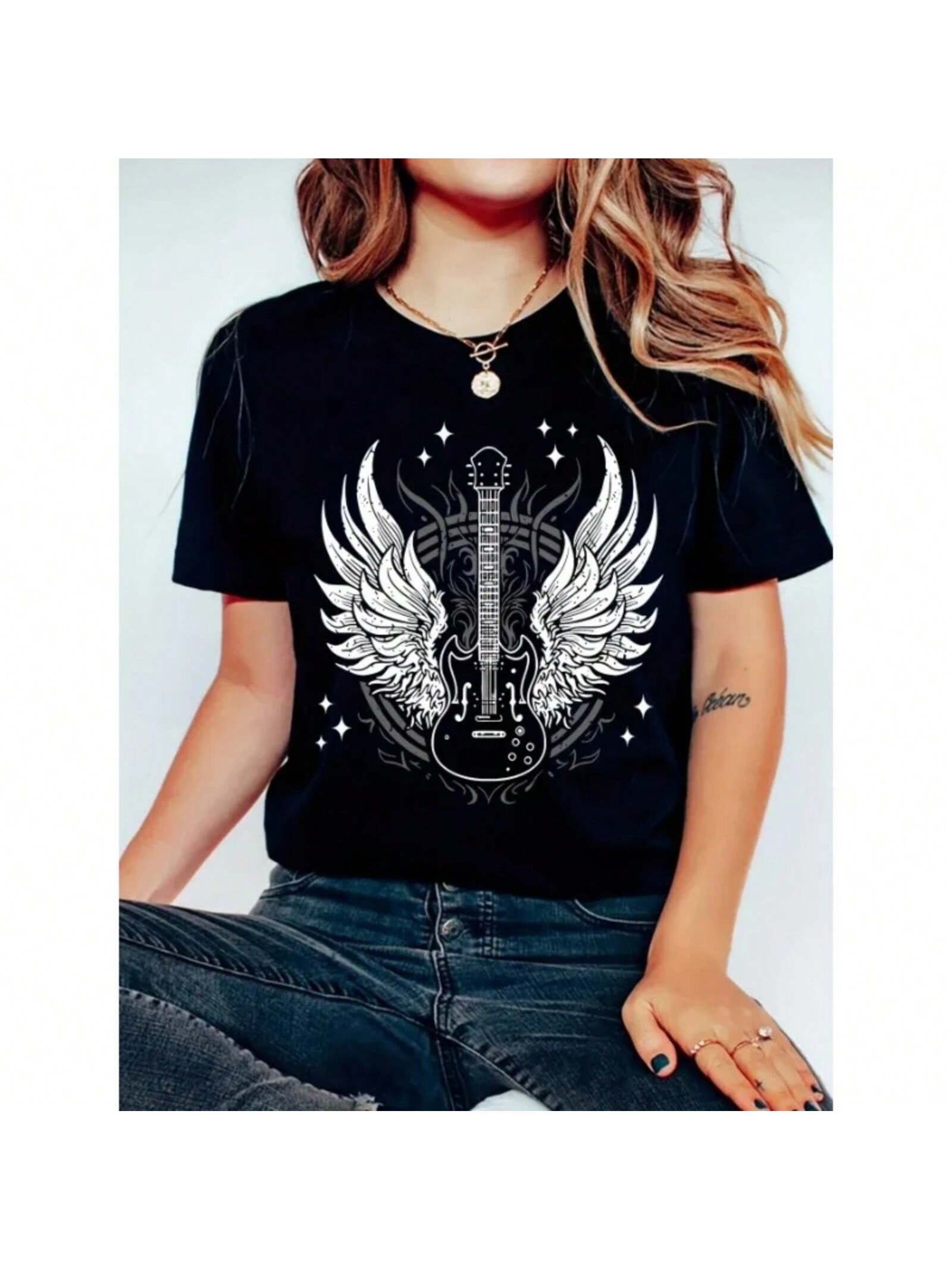 Wounisex s T-Shirt Cool Interesting Letters Printed Tees Female Summer Tshirt Woman Round Neck Casual Tshirt Tops S разноцветный