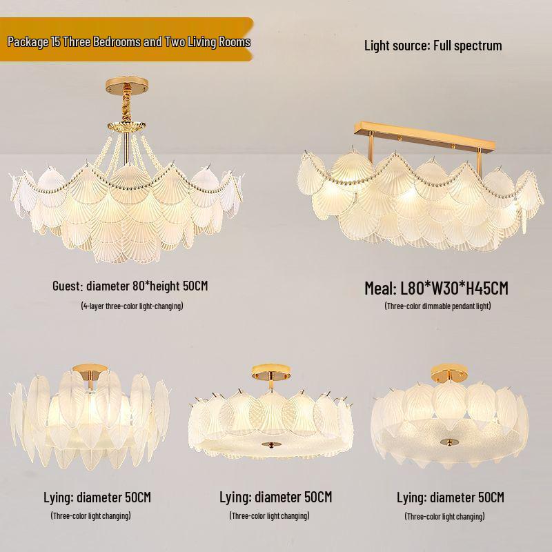 Modern French Crystal Pearl Chandelier for Living Room and Dining Room