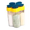 Contenitori per Spezie da Viaggio 5 in 1 Ermetici Contenitori per Condimenti da Viaggio Scatola Portatile per Condimenti da Campeggio per Barbecue Picnic