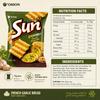 Orion Wavy Corn Chips French Garlic Bread Flavor 70g french‑garlic‑flavor crispy corn snacks